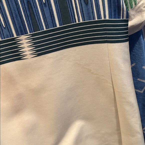 Tory Burch Mixed Pattern Plaited Dress - Size 12 - Picture 4 of 4